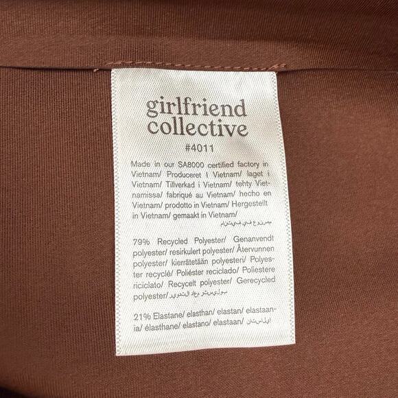 Girlfriend Collective High Rise Biker Short in Brown Earth NWT Size XXXL - Picture 4 of 4